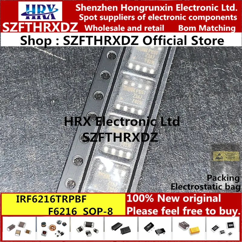 IRF6216TRPBF SOP8 F6216 лапками углублением SOP-8 IRF6216 IRF6216PBF MOSFET MOSFT PCh-150 V 2.2A 4000 шт./катушка(10 шт
