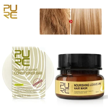 

Leave-in Mask with Wheat Protein Coconut Oil Condition Pregnant Women Deep-repair Nourishing Hair Mask Soap Bar Gentle