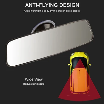 

Universal Car Rear View Mirror Auto Reverse Back Parking Reference Rear Mirrors Wide Angle Car-styling Car Accessories