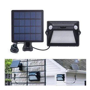

Outdoor Solar Lights PIR Motion Sensor LED Wall Lamp Double PIR Inductor 7 Colorful 3 Modes Split Security Solar Garden Light