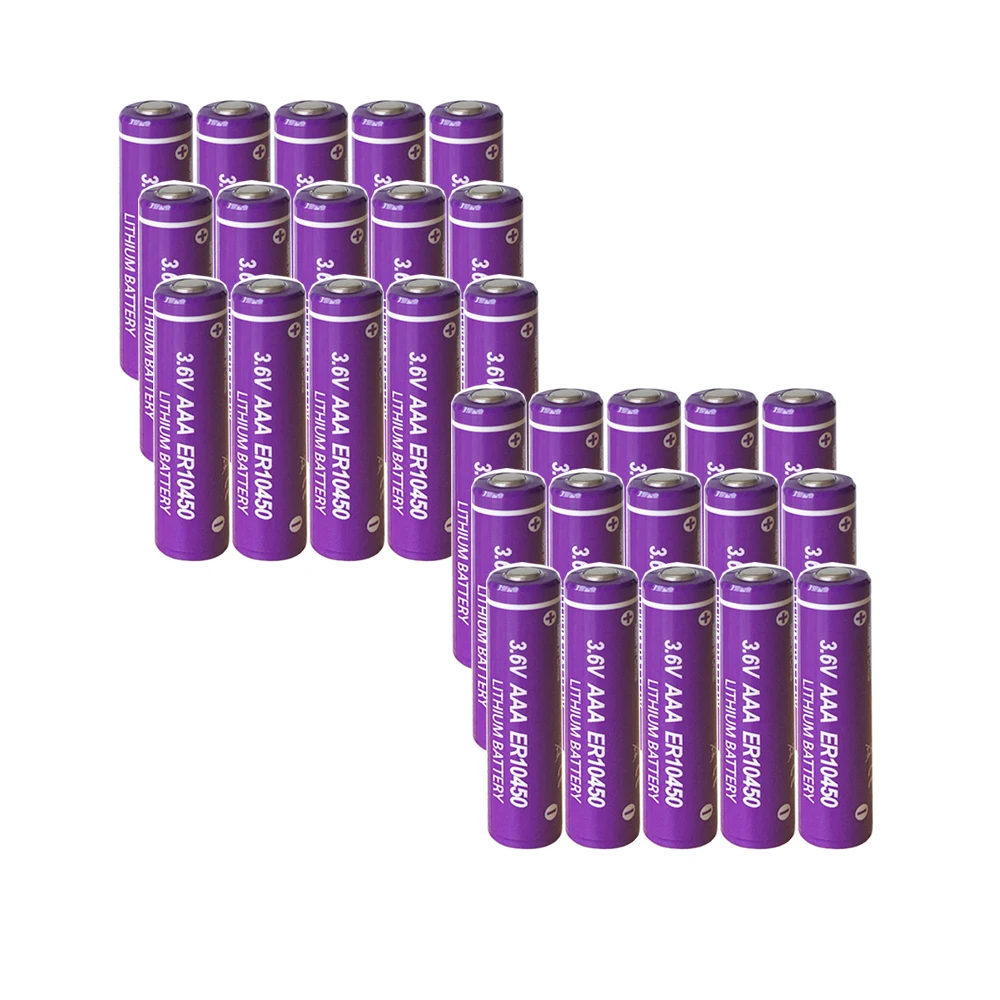 30 шт. PKCELL ER10450 700mah 3 6 V литиевая батарея AAA Li SCLO2 аккумуляторы основная батареи