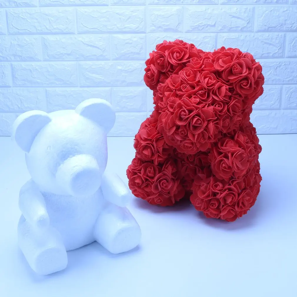 Пенопластовый пресс форма мишки DIY искусственный цветок розы Медведь Форма