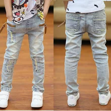 Штаны для мальчиков; коллекция года; модная весенняя одежда; детские джинсы; эластичный светильник; одежда для подростков; брюки для мальчиков; брюки; сезон весна
