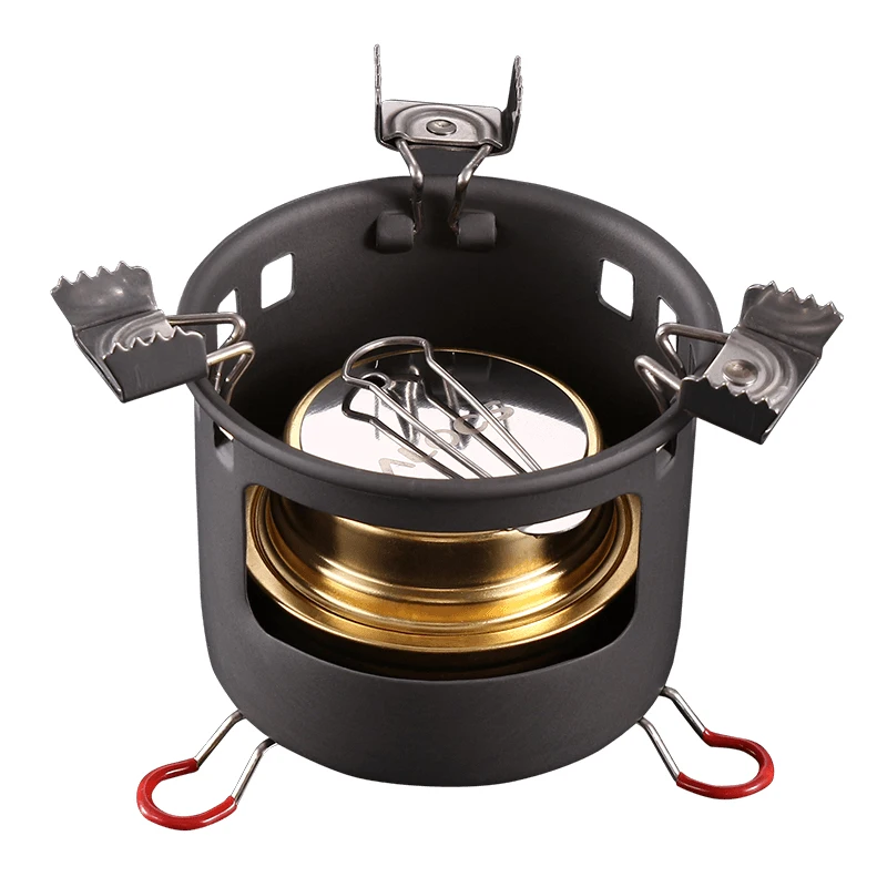 ALOCS-B13 Alocs Outdoor Portable Compact Mini Spirit Burner Camping Alcohol Stove Cooktop w/ Flame Regulator For Backpacking Picnic Hiking - Цвет: ALOCS-B13