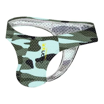 

Sexy Underwear Men Briefs Jockstrap Splicing Camouflage Mesh Men Underwear Male Panties Men's Sexy Underwear трусы мужские