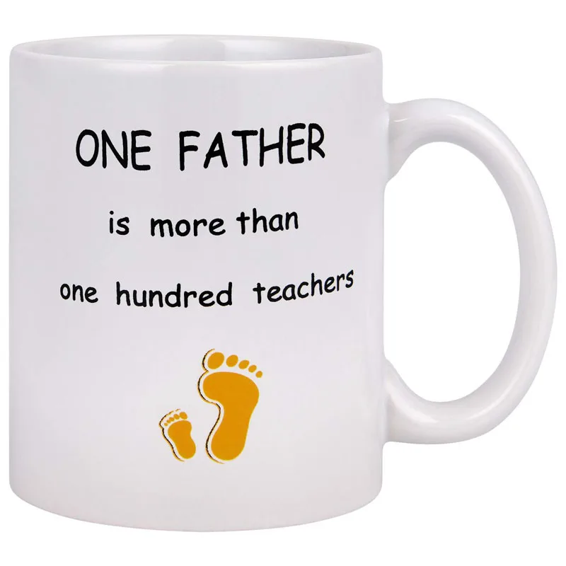 coffee mug Забавные кружки для кофе, кружки для папы, кружки для папы-это более ста учителей, кофейные кружки для Дня отца, новинка, забавные кружки для папы и папы - Цвет: coffee mug