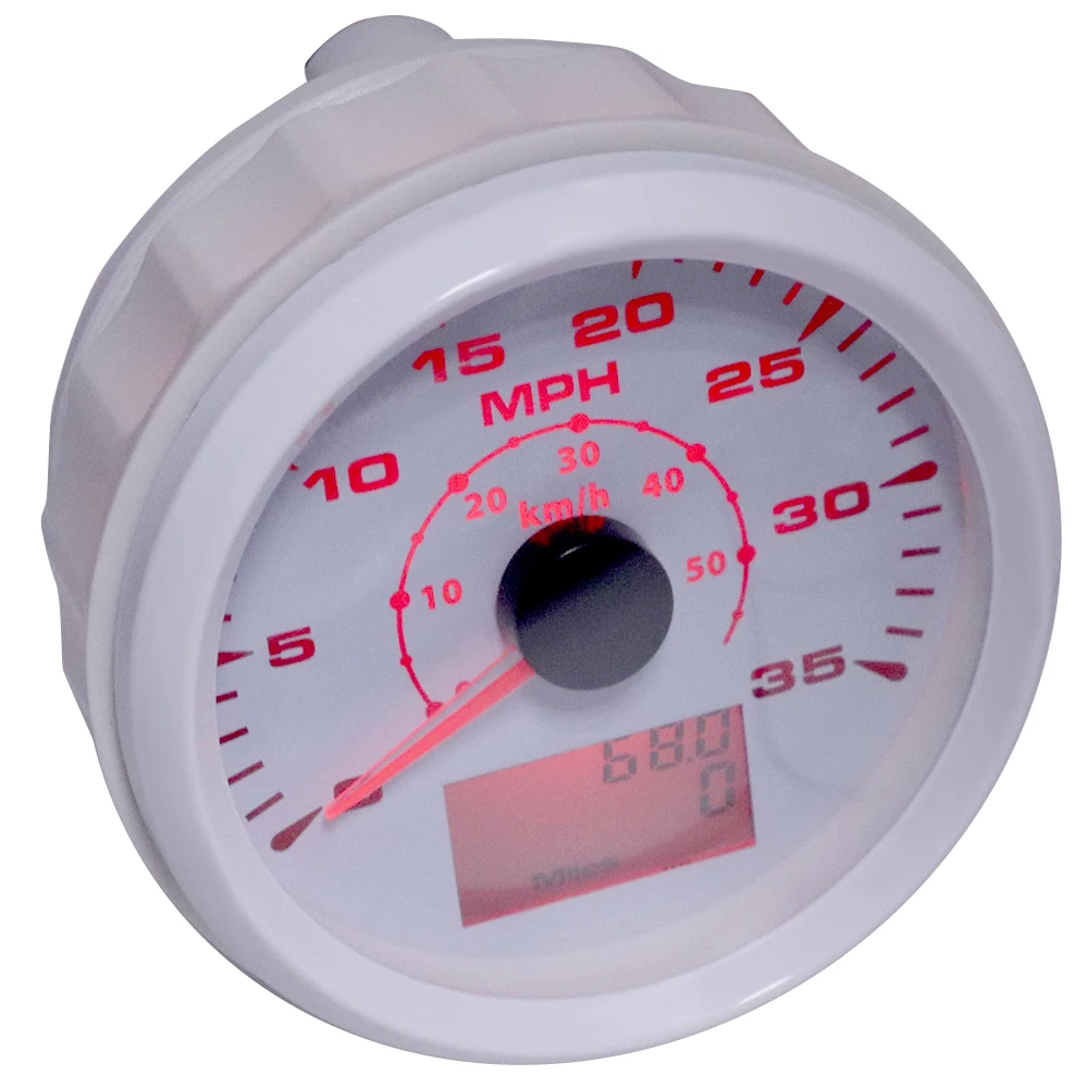 

85mm Boat Car GPS Speedometer Gauge 35MPH 50KM/H Speed gauge meter Odometers for e46 bmw 8 Colors Backlight 9~32 V