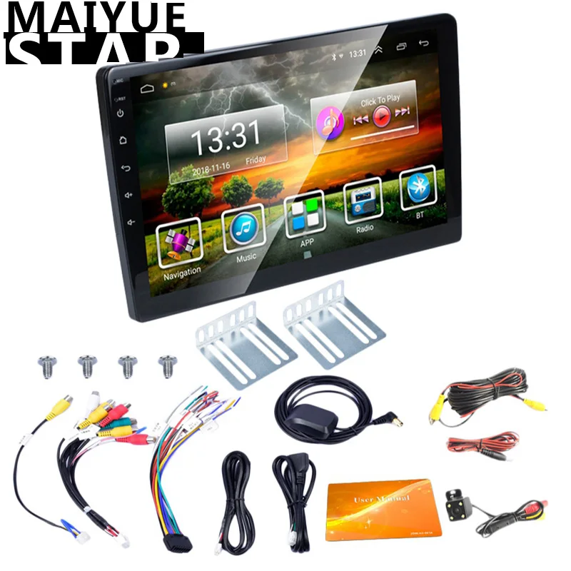 

Maiyue star 2 Din Car Radio 10.1 Inch Hd Car Mp5 Multimedia Player Android 8.1 Car Radio Gps Navigation Wifi Bluetooth