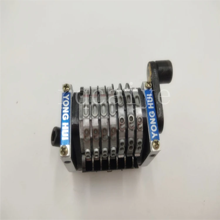 

3 sinking GTO 7-digits numbering machine Horizontal counterclockwise jump moth 0987654......sides 22.3