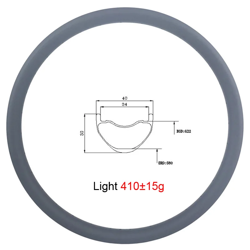 LIENGU light 410g 29er MTB AM бескамерная покрышка 40 мм углеродный обод UD МАТОВЫЕ глянцевые все горы велосипед 29 обод T700 T800