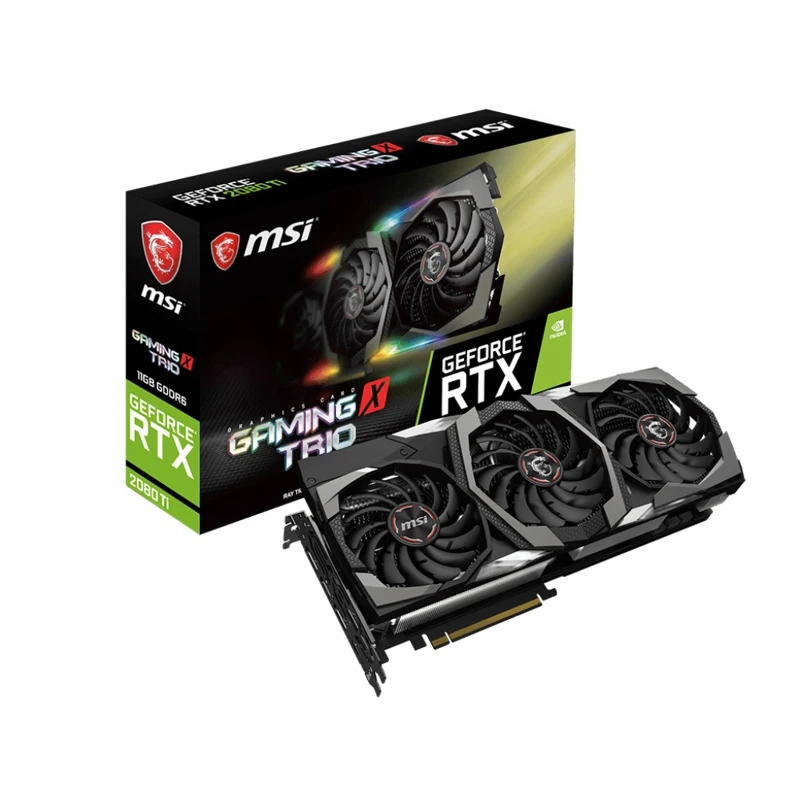 MSI PCI-E RTX 2080 Ti GAMING X TRIO NV RTX2080Ti 11264 352b GDDR6 1350/14000/HDMIx1 /DPX