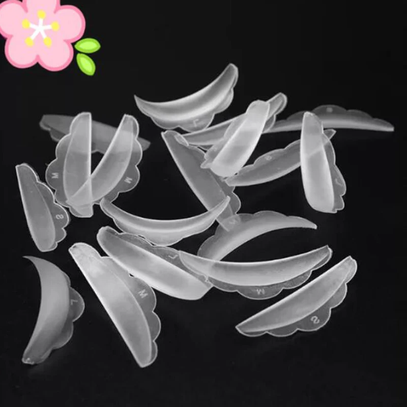 5 Pairs/Bag Eyelashes Perming Rods Silicone 3D Eyelash Lift Cilia Curlers Curl Shields pads Eyelash Perm Pads S M M1 M2 L eyelash curler