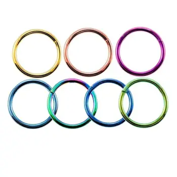 

Selling The Titanium Steel Nose Ring Puncture Accessories Silent Nose Ring Seamless Ring Ring 20Pcs/Set T