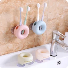 Высококачественный креативный пластиковый держатель для зубных щеток, крепкие крючки на присоске, настенный органайзер для ванной комнаты, аксессуары, инструменты