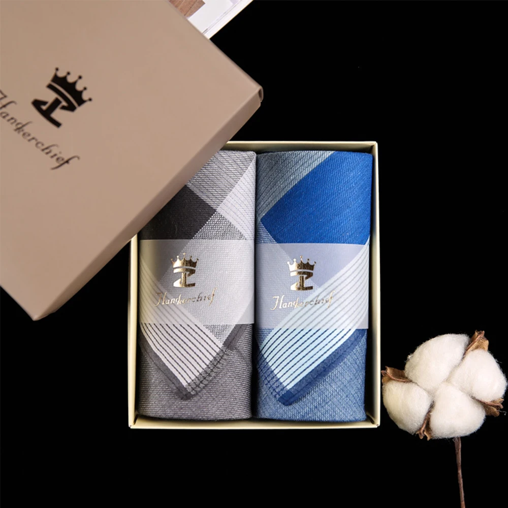 Новые мужские квадратные клетчатые хлопковые спортивные носовые платки 43*43 см, мужской классический винтажный Карманный платок, полотенце для рук