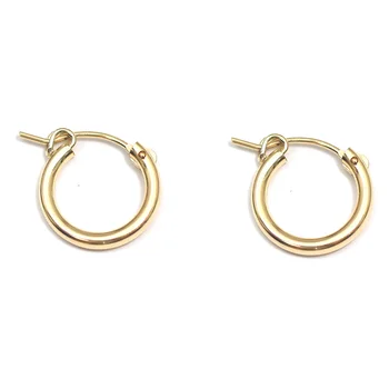 

Beadsnice 40048smt4 Gold Filled Hoop Earrings 12mm Endless Hoops Minimalist Earrings Jewelry Component
