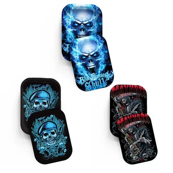 

2020 New Halloween Pattern Tray With Lid 180*140mm Metal Tinplate Cigarette Rolling Trays Smoking Trays Gifts For Men Wholesale