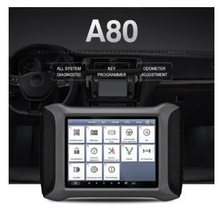 XTOOL A80 с Bluetooth/WiFi полная система автомобильные инструменты для диагностики автомобиля OBDII инструмент для ремонта автомобиля Программирование автомобиля/Настройка счетчика пробега