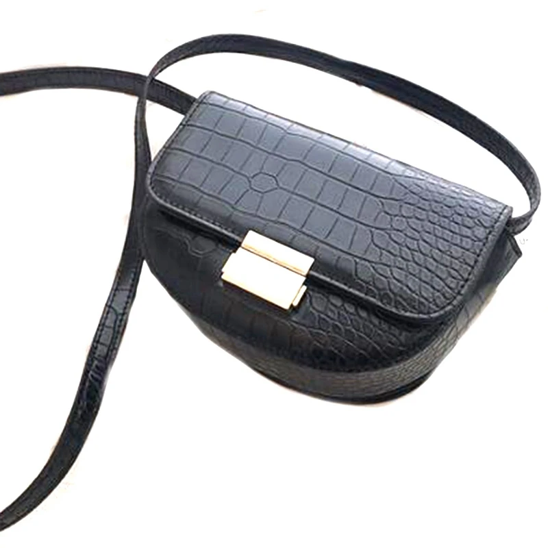 

Crocodile Pattern Retro PU Messenger Bag Ladies New Small Purse and Handbag Ladies Shoulder Messenger Bag