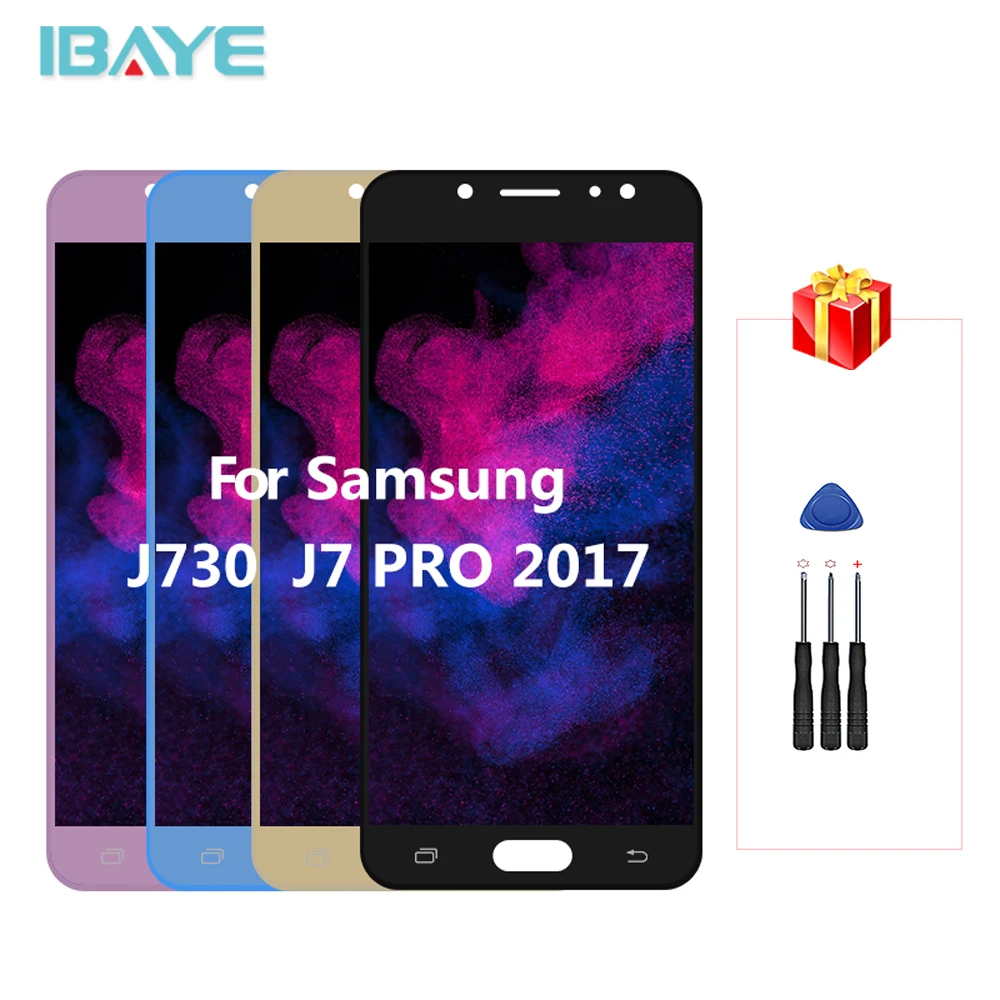 Светодиодный для samsung Galaxy J7 Pro 2017 J730 SM-J730F J730FM/DS J730F/DS J730GM/DS ЖК-дисплей + сенсорный