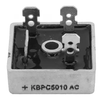 

10pcs 50A 1000V 4 Pin Square Metal Case Bridge Rectifier KBPC5010 Rectifier Module