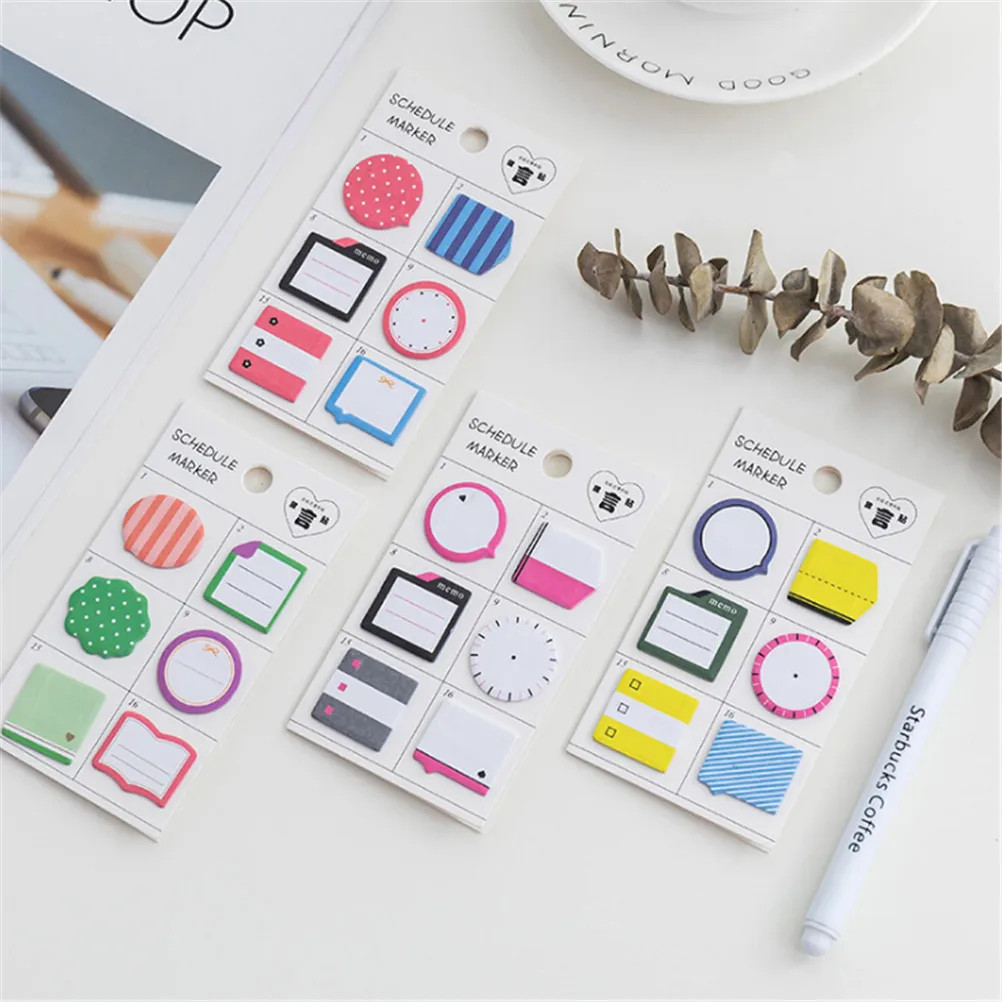 Lovely Mini Notes Sticker Creative Cute Paper Sticky Memo Pad For Kids Gift Bookmark Kawaii Korean Stationery