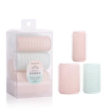 

6 Pcs Air Bangs Curling Roller Manual Bangs Curling Iron Self-adhesive Hair Curling Plastic Hair Curlers Styling Tools