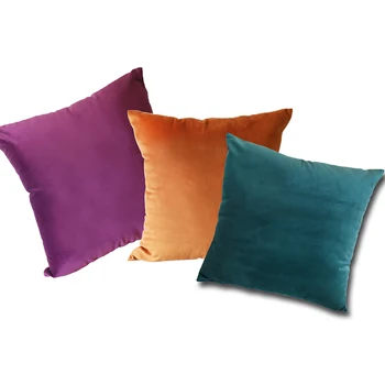 

Fashionable square velvet cushion decorative sofa pillow