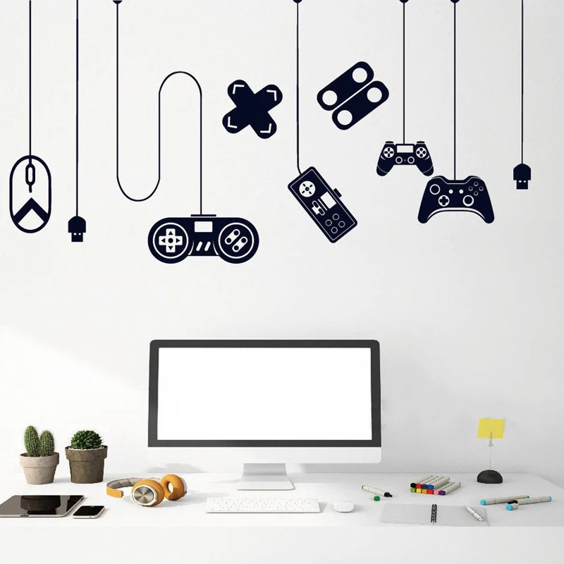 Gaming Wall Sticker , Gamer Decor, Gaming Stickers For Boys Room Wall Decor , Gamers Lover Decoration 2284