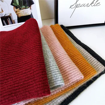 

Winter scarf large long women scarves female warm knitted scarf casual simple solid color shawl