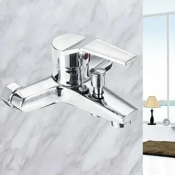 

Wall Mounted Bathtub Faucet Waterfall Bath Faucet Brass Shower Mixer Cold Hot and Mixer Finish Water Bath Chrome P1P3
