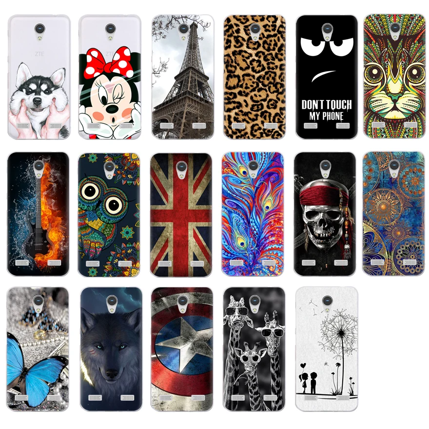 

ZTE A520 Case Cover for ZTE Blade A520 Case Cute Cartoon Soft TPU Protective Back Cover For ZTE BA520 Blade A520 A 520 Fundas