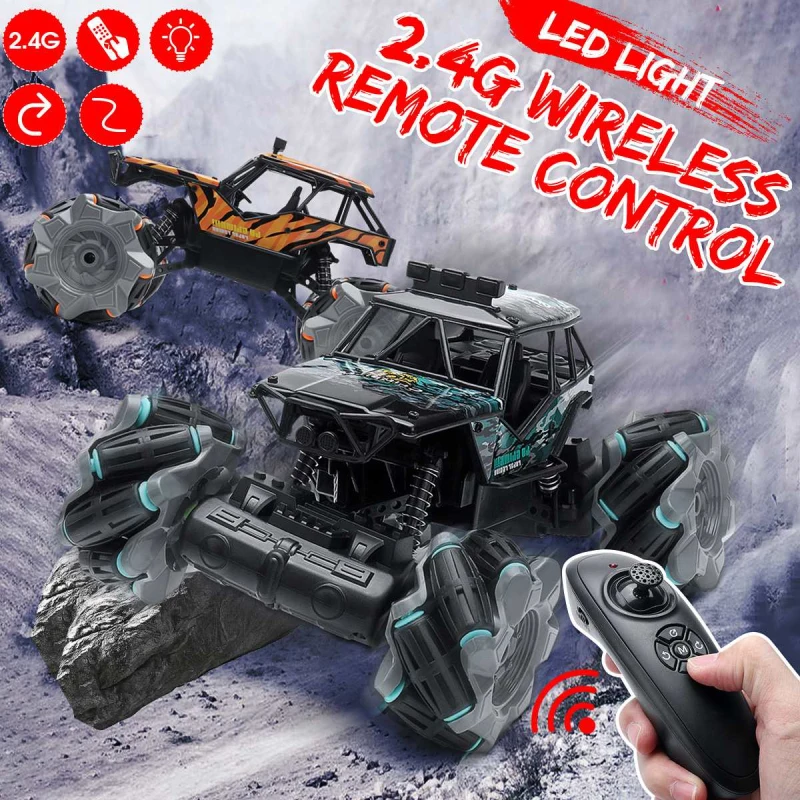 2 4G rc автомобиль 4wd 4ch Радио пульт дистанционного управления вращение на 360 ° сплав