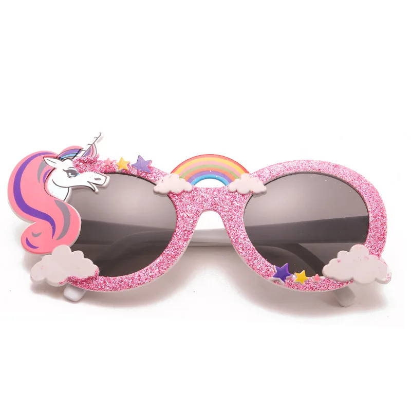 YUYU вечерние солнцезащитные очки в виде единорога, радуги, вечерние очки, маска, костюм, очки для фотосессии, реквизит, свадебные принадлежности, украшения для детской вечеринки