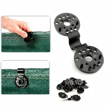 

50Pcs Greenhouse Shading Net Fence Garden Plant Sunshade Mesh Clip Fixing Button