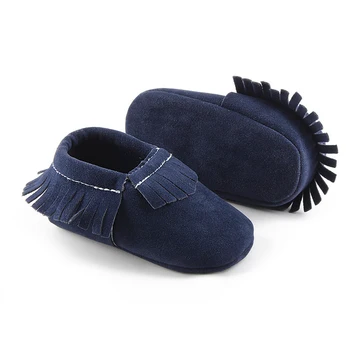 

2020 New Baby Shoes PU Suede Newborn Baby Soft Leather Kids Shoes Soft Bottom Non-slip Crib Boy Girls First Walker