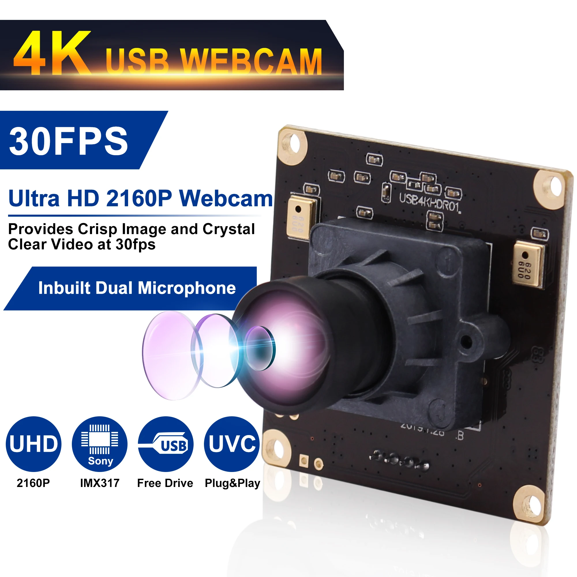 High Resolution 4k Camera Ultra Hd Sony Imx317 Mjpeg 30fps Mini ...