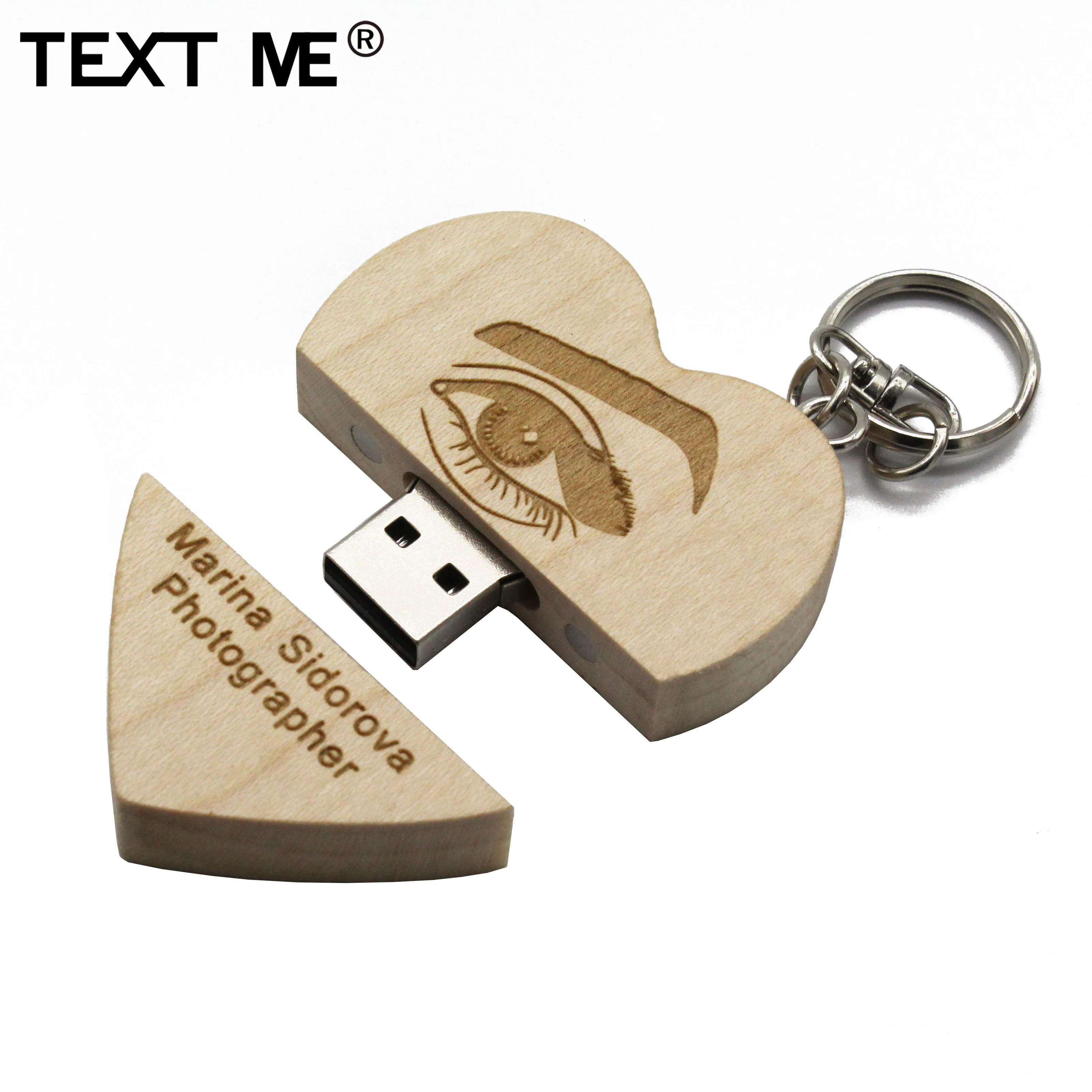 TEXT ME креативный usb флеш-накопитель с сердечком 4 ГБ 8 ГБ 16 ГБ 32 ГБ 64 ГБ usb 2,0 подарок флешка с логотипом