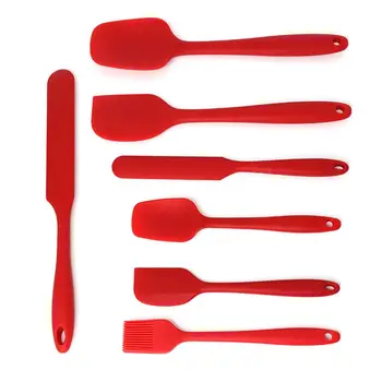 

Silica Gel Kitchen Utensils Spatula Silicone Baking Scraper Set Cooking Utensils Baking Set Multifunction Tool Cake Pizza