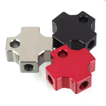 

Motorcycle Hydraulic Brake Oil Hose CNC Three-way Pipe Connector / Tee Coupling Fitting For Modification Tubing Bracket Adapter