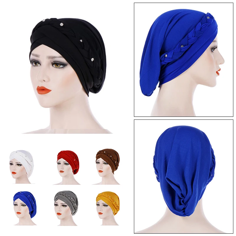 

Women Hair Loss Cap Beanie Skullies Flower Pearls Muslim Cancer Chemo Cap Islamic Indian Hat Cover Head Scarf Fashion Bonnet