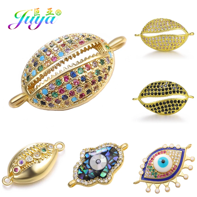 Материалы для ювелирных изделий Juya DIY микро инкрустированный фианитами подвеска