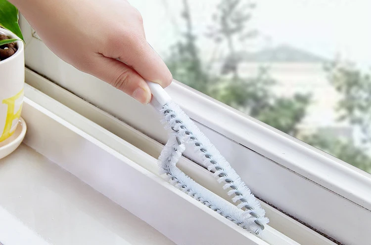 Multipurpose Kitchen bathroom Window / Crevice Cleaning Flume Clean Wash tool station brush Practical