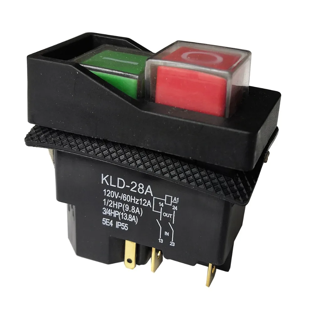 KLD-28A 120V 5Pin Electromagnetic Pushbutton Switch 0