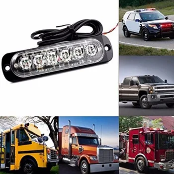 

18W 6 LED Car Emergency Warning Light Construction Surface Mount Beacon Flash Caution Strobe Light Bar Signal Lamp 9-26V