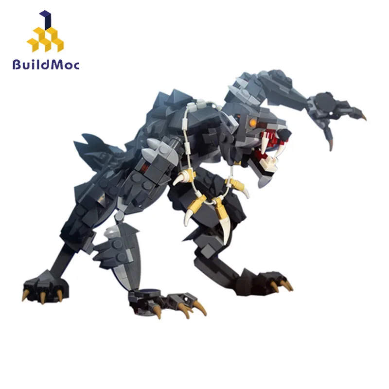 

BuildMOC Idea MOC-30412 Werewolf Ancient European legend Fairy Tale Orc Vampire Underworld Wolfman Creative Building Blocks Toys