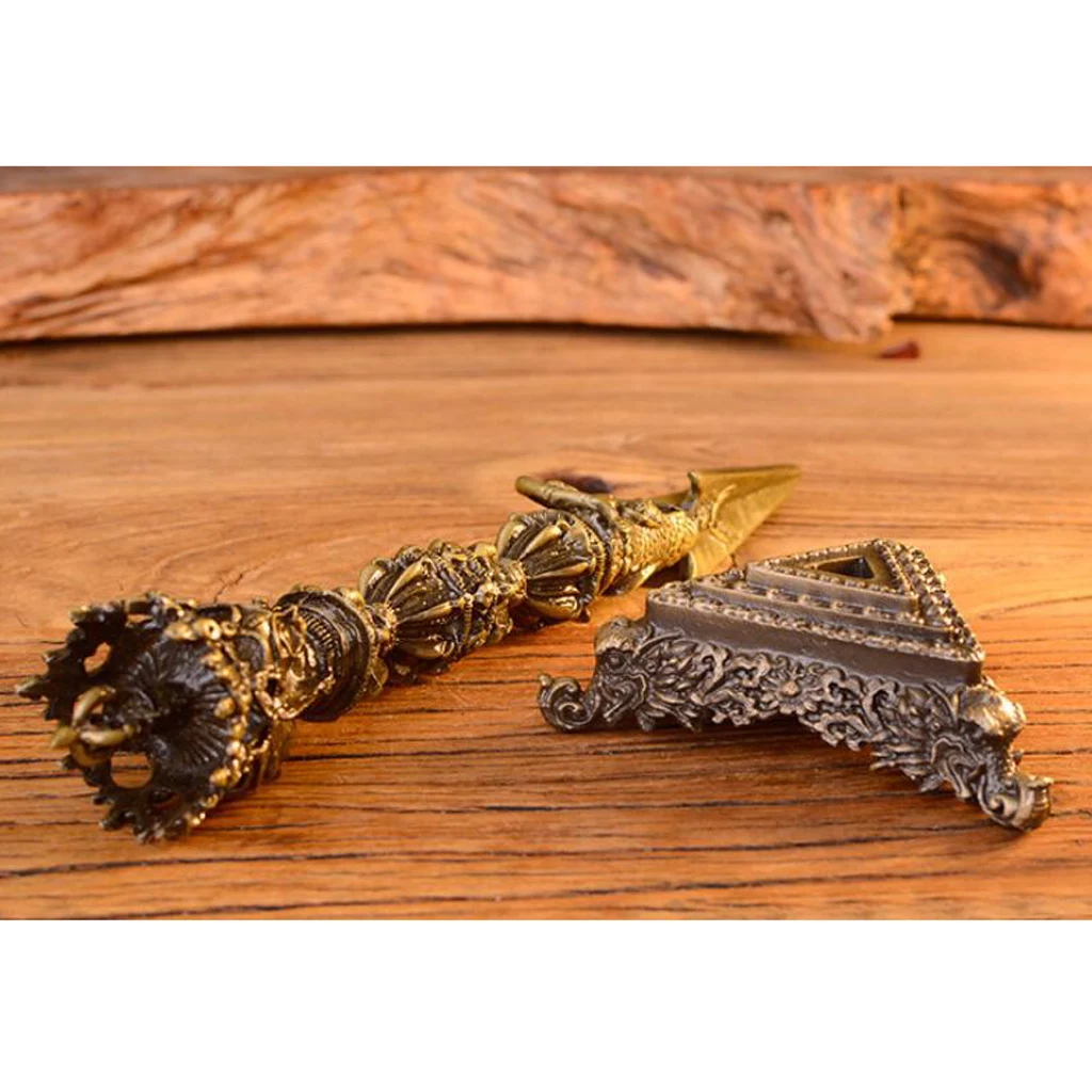 Double Layers Dorje Vajra Bajra Pestle Buddhism Handmade Nepal Ornaments | Дом и сад