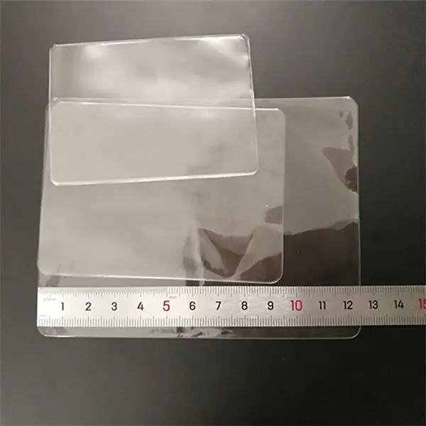 10pcs/lot 9.5*12.5cm PVC Transparent sealed shaker sleeve pouch DIY bow Polymer Sequins Accessories Decoration