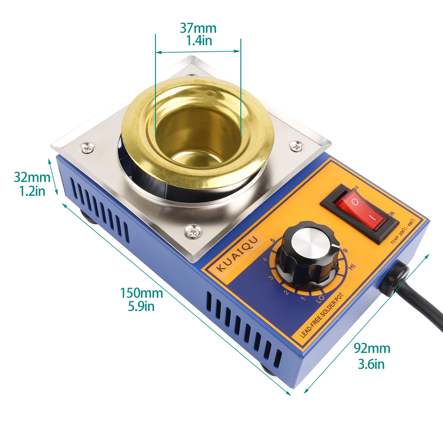 300W 150W Solder Pot Tin Melting Furnace Thermoregulation Soldering Desoldering Bath 100/80/50/36mm 200~480 Centigrade 110V 220V best soldering iron for electronics