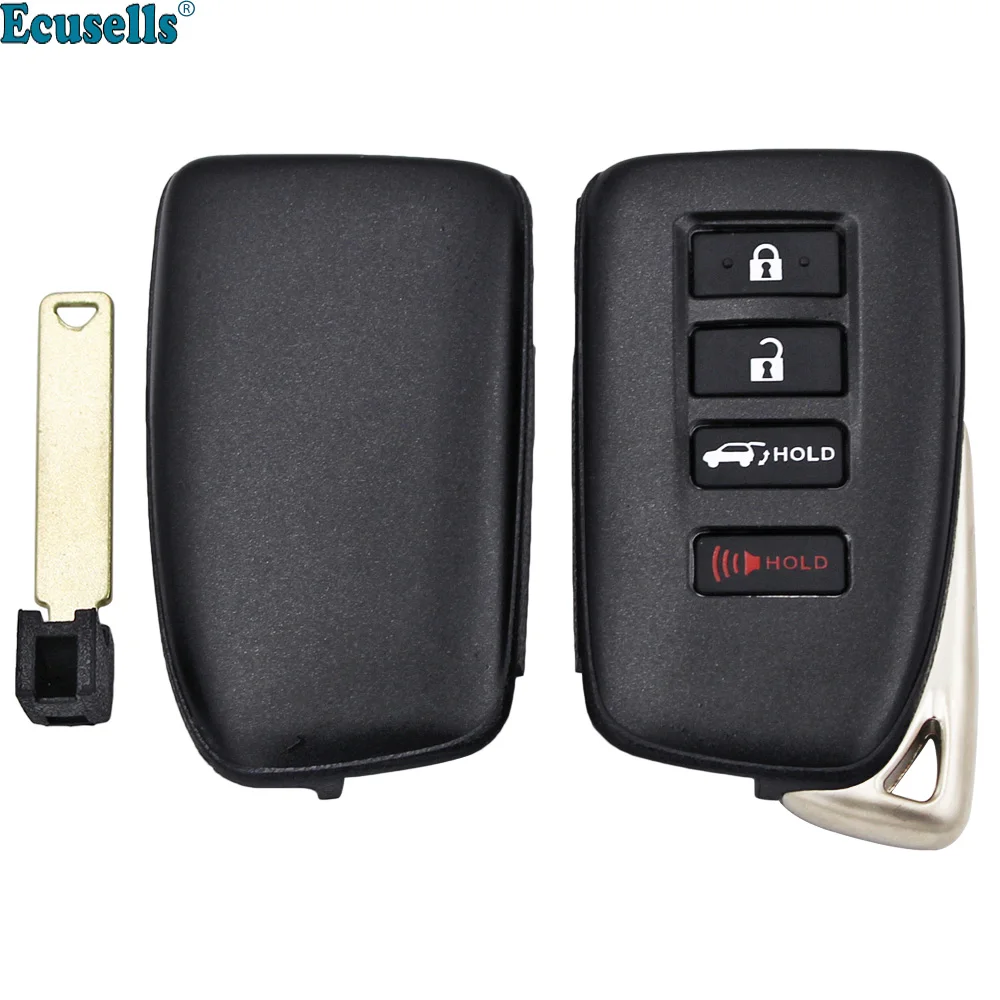 4 Button Smart Remote Key Case Shell Fob (SUV) for Lexus RX350 RX450h NX200t NX300h TOY12 Blade with Matt Face | Автомобили и
